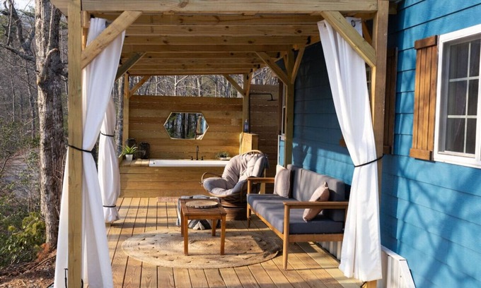 Pisgah Forest Casa | Tiny Blue Pisgah Forest