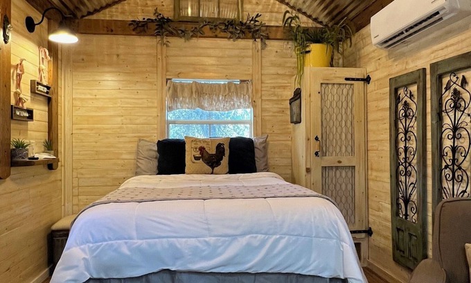 Granbury Cabina | Tiny Farmhouse Pickleball Court and Pet Friendly!