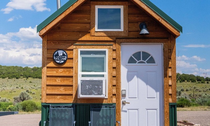 Meeker Casa | Tiny Home built by Rocky Mountain Tiny Homes in Durango, Colorado. It contains a Queen bed in a loft with stairs. Sleeps: 2 Pets: Max 2 Please note, this home does have a sleeping area in a loft. If you require an accommodation with more accessibilit