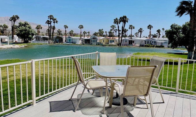 Desert Hot Springs Casa | Tiny Home Desert Hot Springs Resort Lakeview Pools fitness room, WiFi