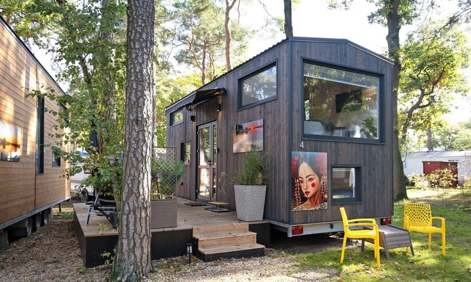Caputh Casa | Tiny Home 'Tiny House Nr 4' con terraza privada, Wi-Fi y aire acondicionado