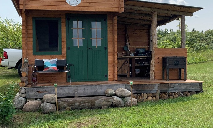 Quinte West Cabina | Tiny Oaks Cabin Cozy and private with sleeping loft, walking distance to lake!