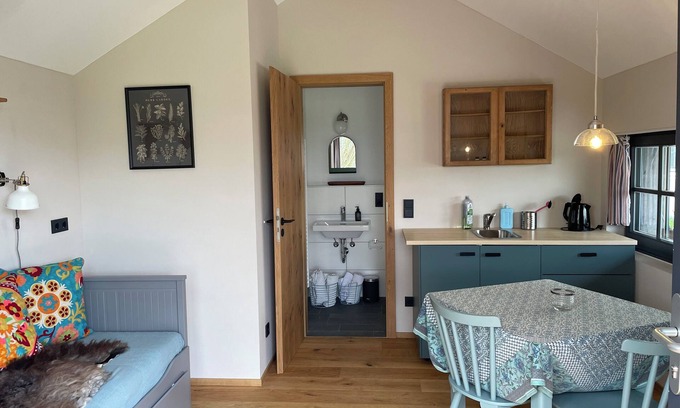 Breitbrunn a. Chiemsee Apartamento | Tinyhouse with terrace and garden view, 25sqm
