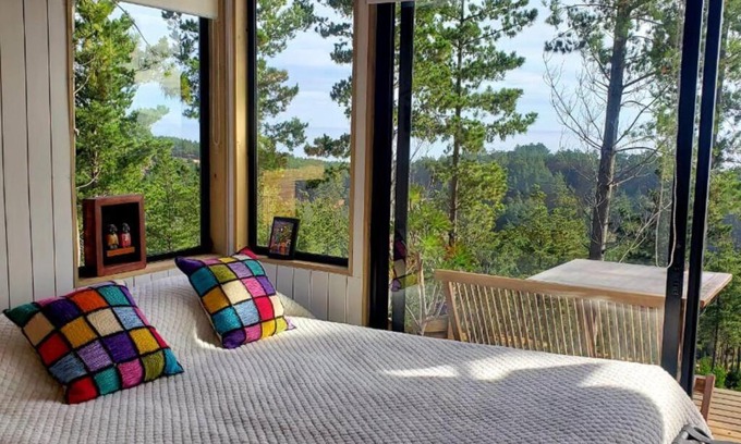 Vichuquen Casa | Tinyhouse Boyeruca Lodge. Maravillosas vistas de Bosque, Mar y Cielo