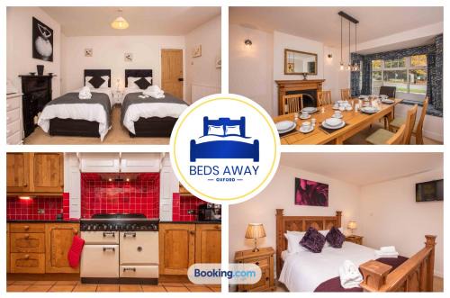 Oxford Casa | Tolkien View House in Oxford By Beds Away Short Lets & Serviced Accommodation With Outdoor Fireplace & Free Private Parking