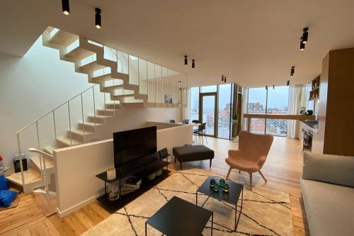 Sint-Gillis Apartamento | Top Floor New Duplex Stunning View In Trendy St Gilles