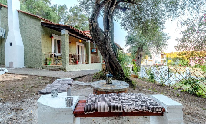 Doukades Villa | Total Privacy in a Big House with Large Garden inside an Olive Tree Forest