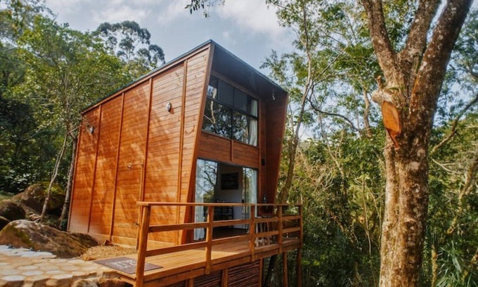 Garopaba Casa | Tourmaline studio, views of the sea, dunes and lagoon.