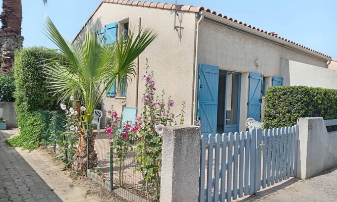 Sainte-Marie-la-Mer Casa | Casa-Familiar-Baño en la habitacion-Terraza