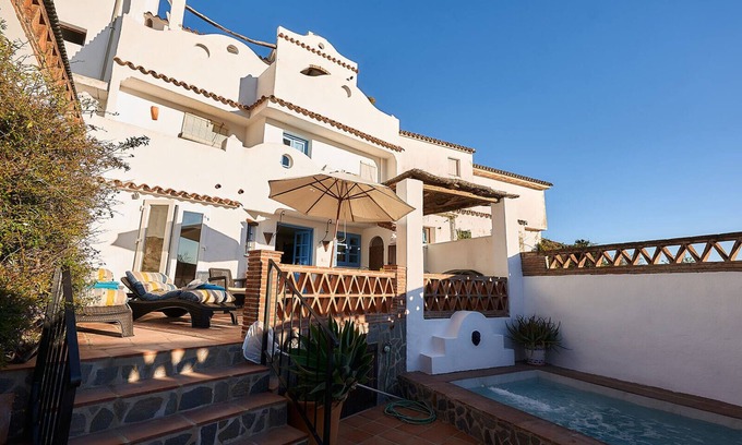 Gaucín Casa | Casa adosada con piscina privada y vistas al mar, la roca de Gibraltar y Marruecos