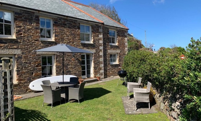 St. Agnes Cabaña | Piedra tradicional Cornish House, con espectaculares vistas al mar