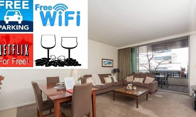 West Perth Apartamento | TRANQUIL FULLY AIRCON FREE WIFI NETFLIX WINE PARK