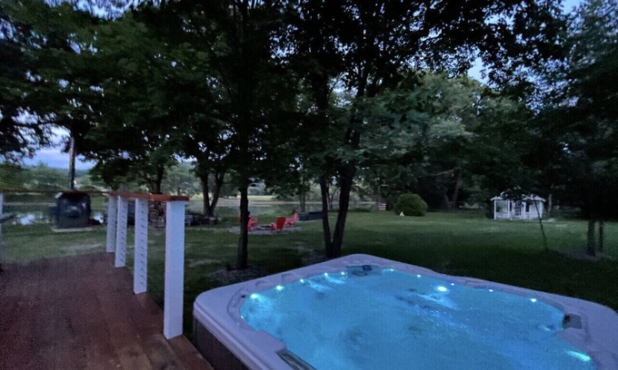Corbettsville Casa | Tranquil River cottage w/hot tub, firepit , mins to a 18-holes golfing & fishing