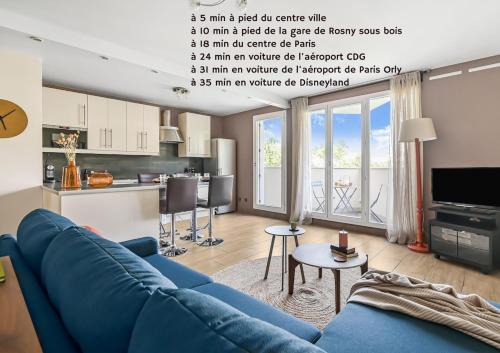 Rosny-sous-Bois Apartamento | Tranquillité Citadine