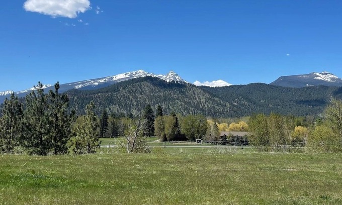 Darby Cabina | Trapper view bench-top bungalow with privacy and lots of space. RV hook-ups!