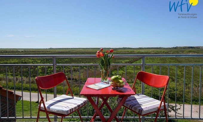 Borkum Apartamento | Traumhafter Blick auf Borkums Malerische Dünenlandschaft!