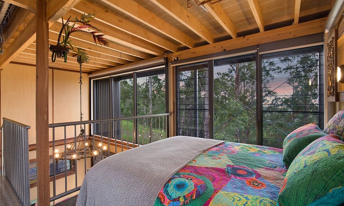 Austinville Casa | CASA DE ÁRBOL # 2. Baño privado de cobre puro, 3 niveles + Gold Coast y vistas al interior