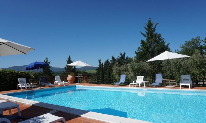 Montecatini Val di Cecina Casa | Trilocale 4 with pool and WIFI in the Tuscan nature for 6 people