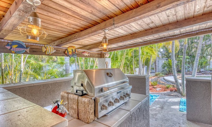 Whitney Beach Casa | 2.5mi to beach, Dogs OK, Pvt Pool, Grill, Tropical