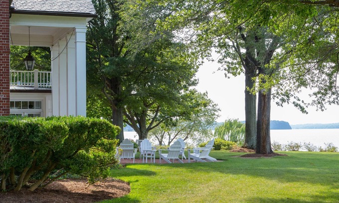 James Monroe Casa | Truly unique stay riverfront cottages w/ pool, beach, gardens and vineyards