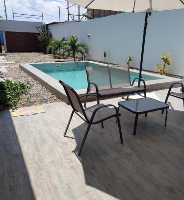 Bocapán Casa | Tumbes Zorritos Bocapan Casa con piscina 3 dormitorios