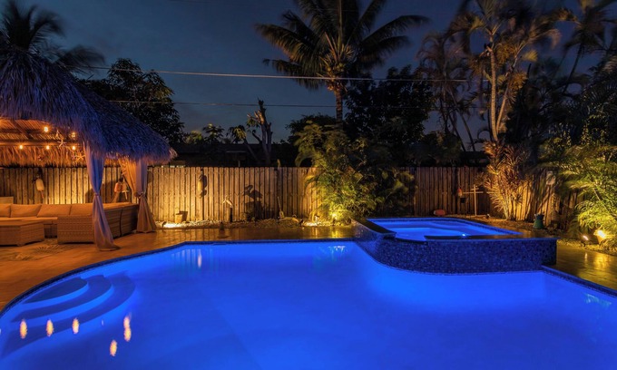 Boynton Beach Casa | Coastal Inspired home with heated saltwater pool & spa.