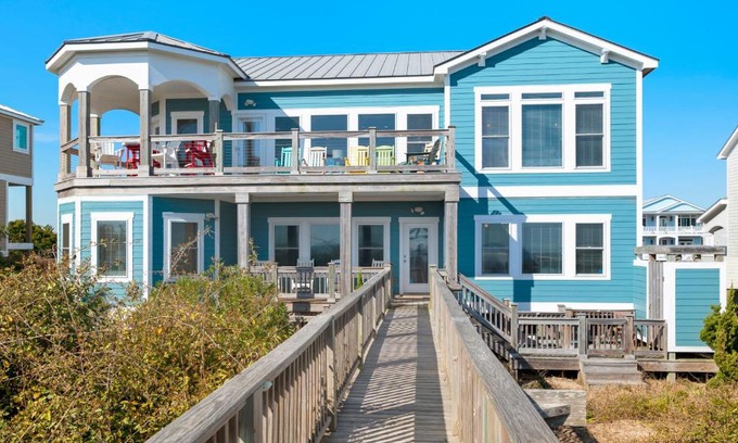 Caswell Beach Casa | Turtle Watch Too by Oak Island Accommodations