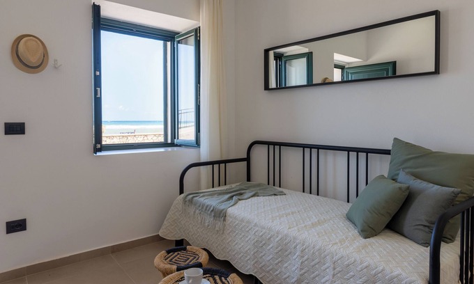 Castel Di Tusa Casa | Tusa Bay. Enjoy the sun and sea at 2BR house a few steps away from the beach.