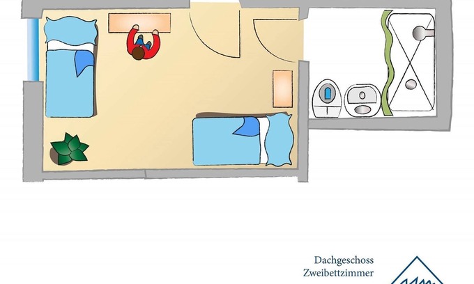 Chieming Apartamento | Twin room Chiemsee barrier-free - Chiemsee barrier-free