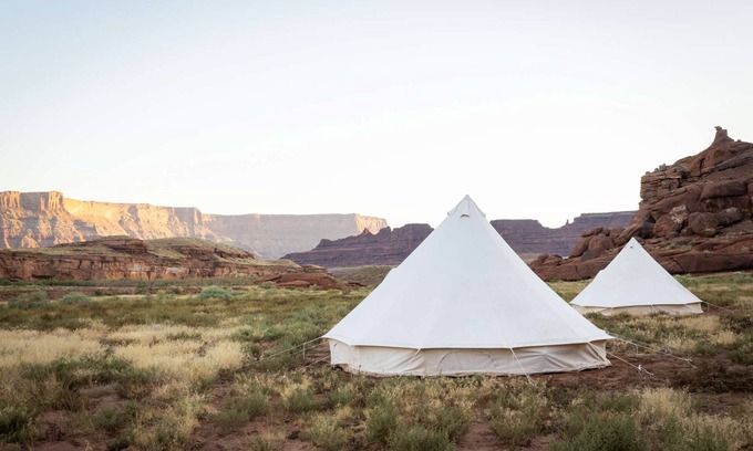 Monticello Casa | Twin Tent with Shared Bathroom - Nestled among the Abajo Mountains.