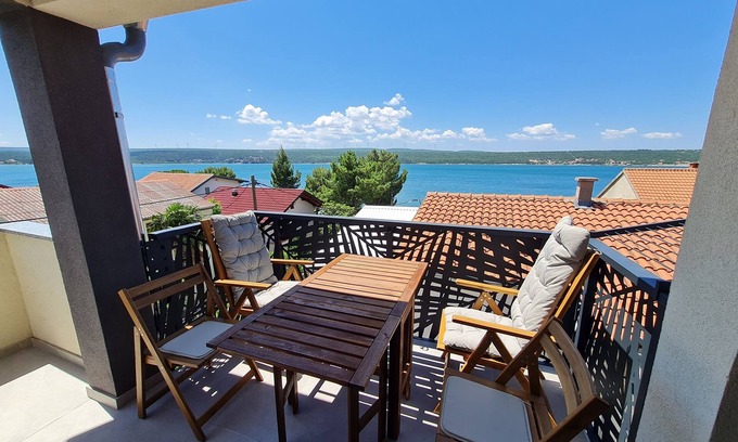 Krusevo Apartamento | Apartamento para dos personas en la playa Krusevo, Novigrad (A-23302-b)