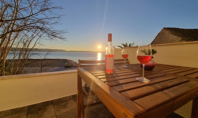 Zivogosce Apartamento | Apartamento para dos personas en la playa Zivogosce - Porat, Makarska (A-16763-a)