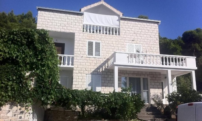 Brna Apartamento | Apartamento para dos personas con terraza y vista al mar Brna, Korcula (A-18288-a)