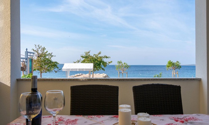 Mandre Apartamento | Apartamento para dos personas en la playa Mandre, Pag (A-4093-a)