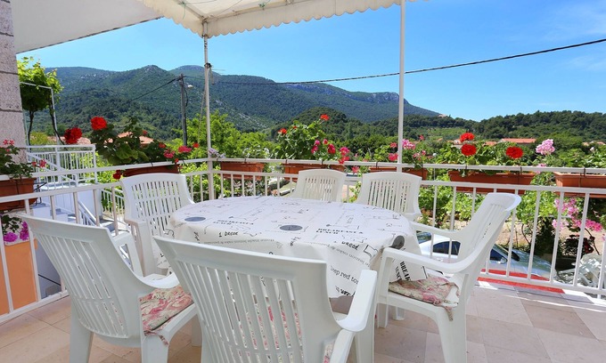 Zuljana Apartamento | Apartamento para dos personas con terraza y vista al mar Zuljana, Peljesac (A-252-b)