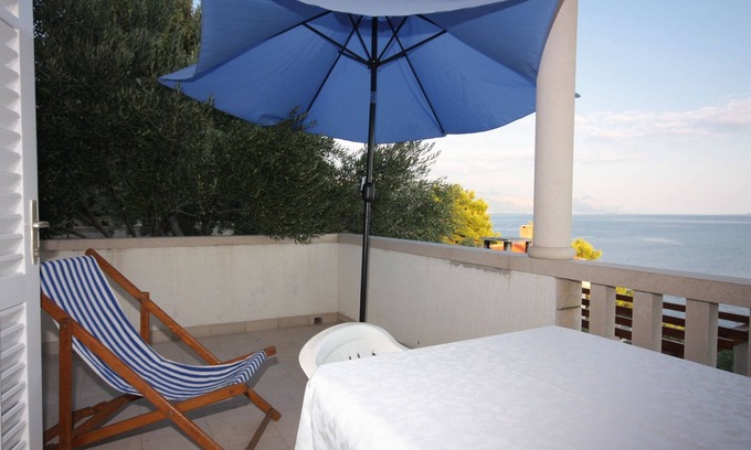Selca Apartamento | Apartamento para dos personas con terraza y vista al mar Puntinak, Brac (A-718-c)