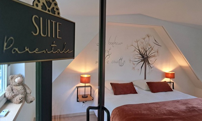 La Roche-en-Ardenne Apartamento | Two sister’s Lodge-Loft-Bañera de hidromasaje-Balcón