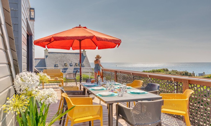 Clohars-Carnoet Casa | "TY Gwen-glazik" Sublime Villa Moderne, Vue mer - Plage à 50 m