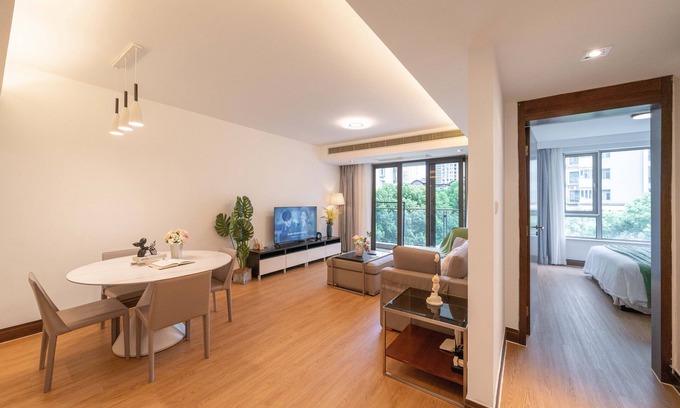 Xujiahui Cama Y Desayuno | Tyms Premium 1BR 1BA Apt Yongxin Century