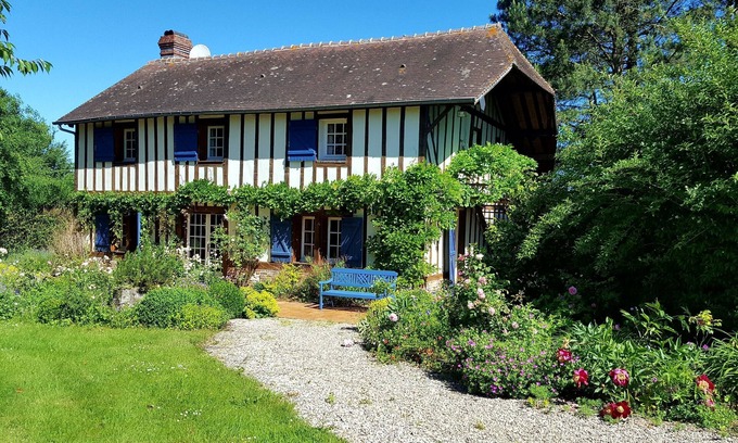 Aubry-le-Panthou Casa | Casa típica de Normandía de encanto con un hermoso parque