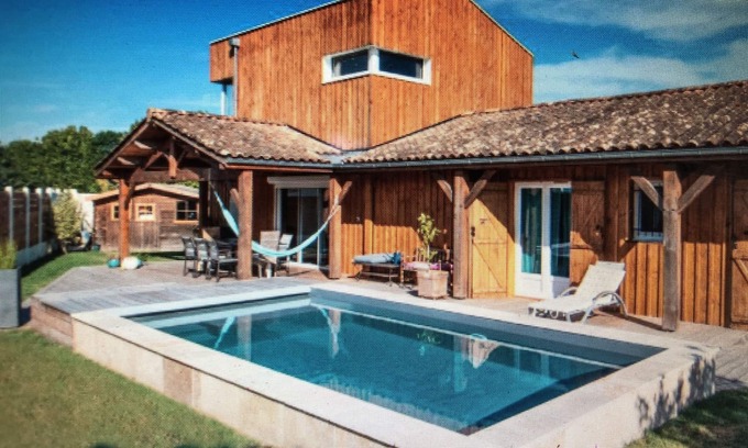 Gujan-Mestras Casa | Typical renovated villa: Family cabin on the Bassin d'Arcachon