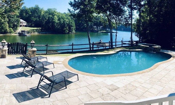 Bowling Green Casa | Ultimate Lakeside Retreat - Pool, Hot Tub, Private Dock, Outdoor Fireplace,