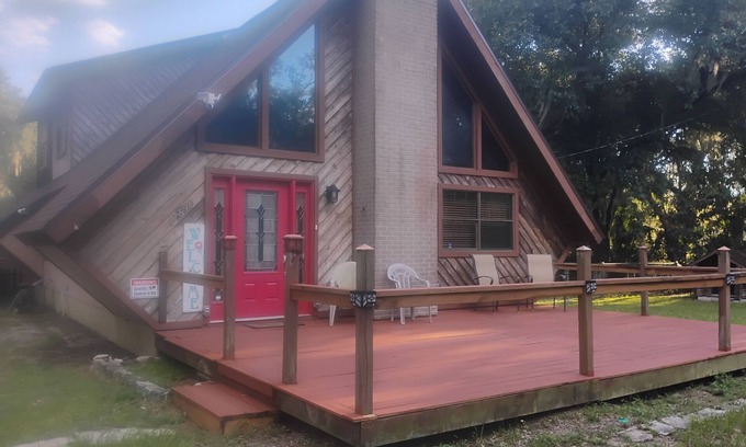 Silver Springs Casa | Unique A-Frame wloft, pool, & RV pad 17 minutes from Silver Springs State Park