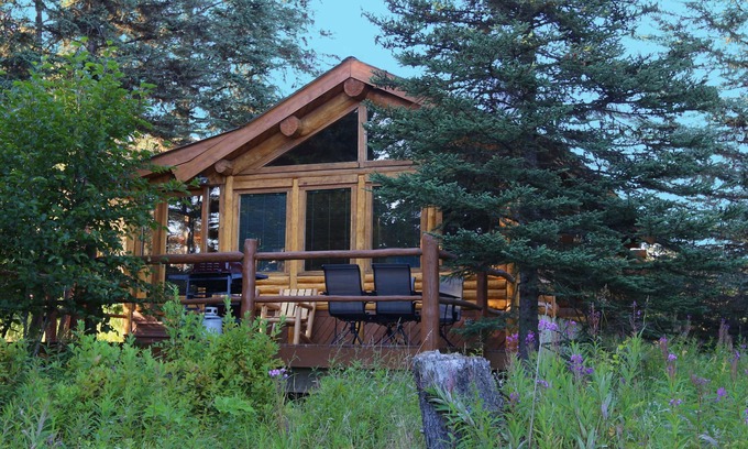 Anchor Point Cabina | Excepcionalmente Alaska, Bienes Iniciar Vacation Homes Situado en una granja de 14 acres Natural