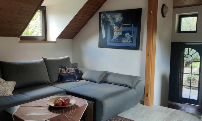 Zlin Casa | Unique attic with garden, library, bathtub, wifi & free parking