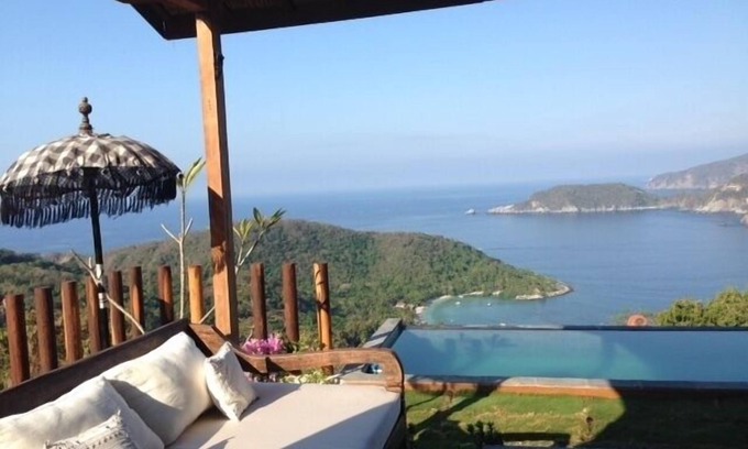 Cerro del Vigia Villa | CASA BALINESSE ÚNICA, VISTAS INCREÍBLES SOBRE EL OCÉANO Y ZIHUATANEJO BAY