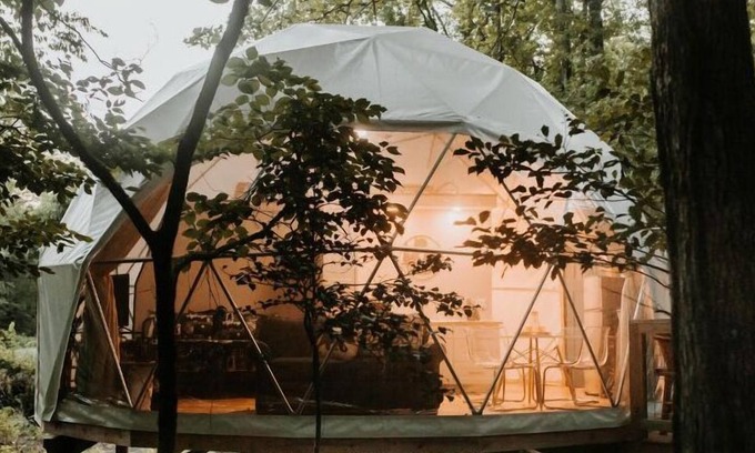 Pittman Center Alquiler De RV | Unique Glamping Dome Stay!