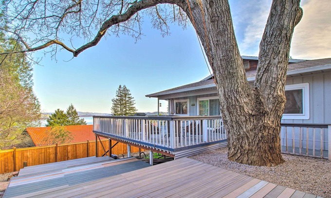 Kelseyville Casa | Unique Home w/ Deck, Grill, Lake & Mtn Views!