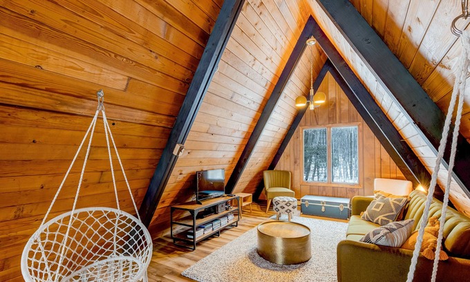 Sky Valley Chalet De Esquí | ¡NUEVO LISTADO! ¡Chalet exclusivo para perros con parrilla de gas, hoguera y bañera de hidromasaje privada!