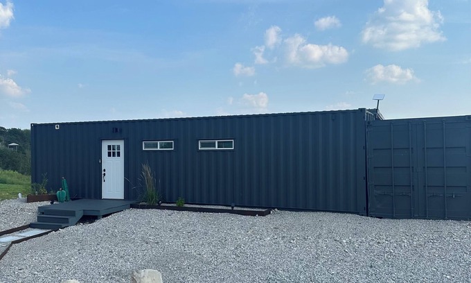 Eureka Springs Casa | Unique Shipping Container Home with River View near Eureka Springs